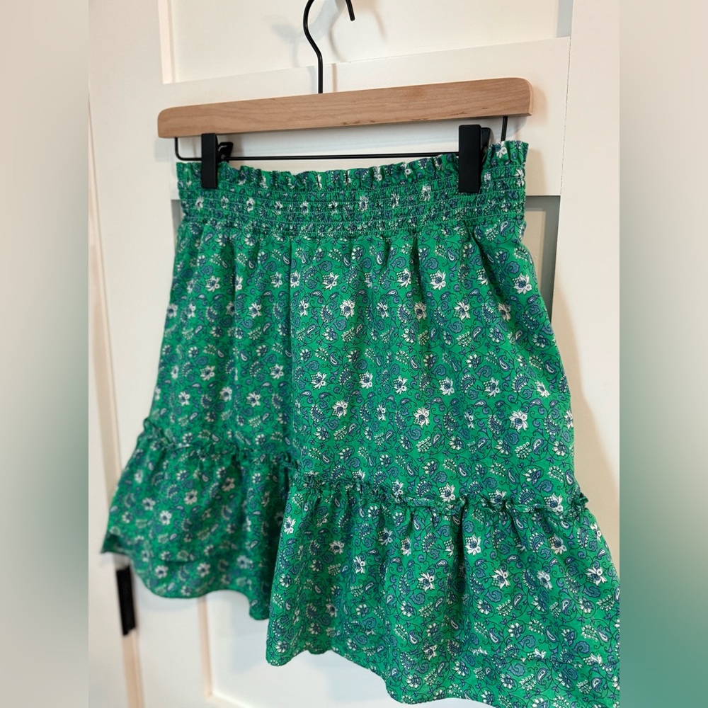 J. Crew Green Floral Women's Skirt size XS